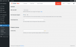 Page screenshot: Content Tabs → Settings