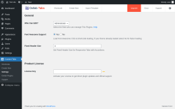 Page screenshot: Content Tabs → Settings