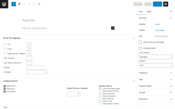 Page screenshot: Add New Post &lsaquo; Test site &mdash; WordPress