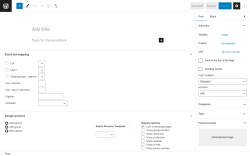 Page screenshot: Add New Post &lsaquo; Test site &mdash; WordPress