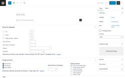 Page screenshot: Add New Page &lsaquo; Test site &mdash; WordPress