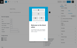 Page screenshot: Add New Post &lsaquo; Test site &mdash; WordPress