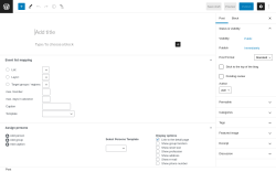 Page screenshot: Add New Post &lsaquo; Test site &mdash; WordPress