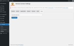 Page screenshot: Verowa &rarr; Settings &rarr; Styles