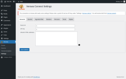 Page screenshot: Verowa &rarr; Settings