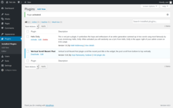 Page screenshot: Plugins &lsaquo; Test site &mdash; WordPress