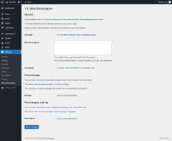 Page screenshot: Settings → Meta description