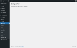 Page screenshot: Settings &rarr; Configure Vev