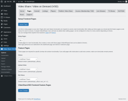 Page screenshot: Video Share VOD → Pages