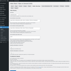 Page screenshot: Video Share VOD → Publish: Video Share