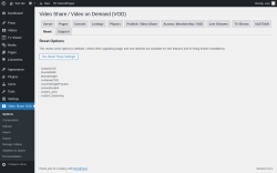 Page screenshot: Video Share VOD → Reset