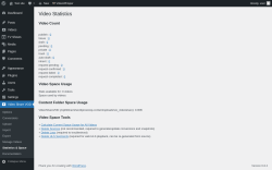 Page screenshot: Video Share VOD → Statistics & Space