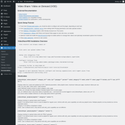 Page screenshot: Video Share VOD → Documentation