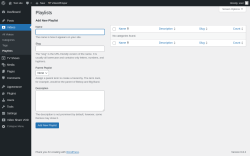 Page screenshot: Videos → Playlists
