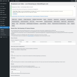 Page screenshot: Live Streaming &rarr; IP Cam / Streams