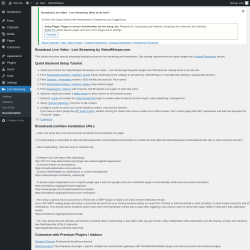 Page screenshot: Live Streaming &rarr; Documentation