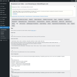 Page screenshot: Live Streaming &rarr; Tips