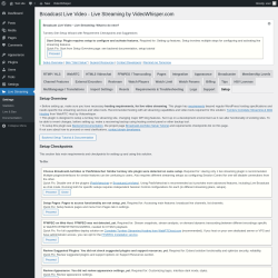 Page screenshot: Live Streaming