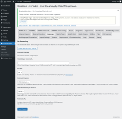 Page screenshot: Live Streaming → Restream