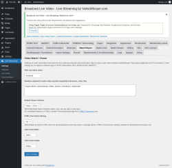 Page screenshot: Live Streaming → Watch Players