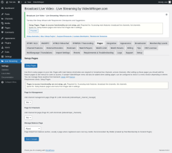 Page screenshot: Live Streaming → Pages