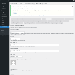 Page screenshot: Live Streaming → Integration