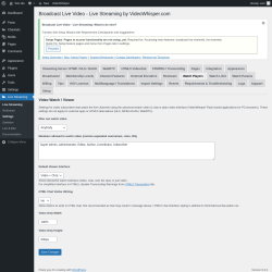 Page screenshot: Live Streaming → Watch Players