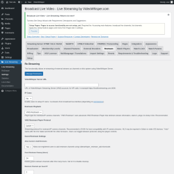 Page screenshot: Live Streaming → Restream