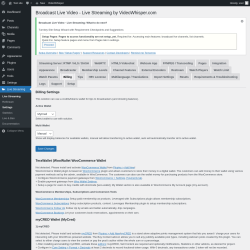 Page screenshot: Live Streaming &rarr; Billing
