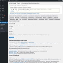 Page screenshot: Live Streaming &rarr; Billing