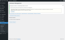 Page screenshot: Live Streaming &rarr; ReStream