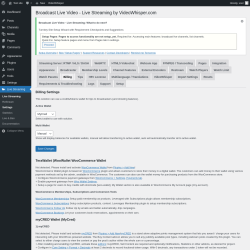 Page screenshot: Live Streaming &rarr; Billing