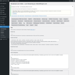 Page screenshot: Live Streaming &rarr; Tips