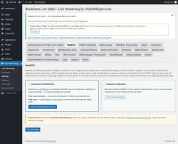 Page screenshot: Live Streaming &rarr; WebRTC