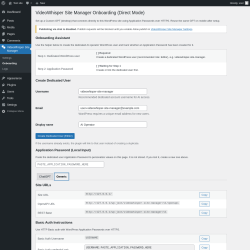 Page screenshot: VideoWhisper Site Manager &rarr; Onboarding &rarr; Generic