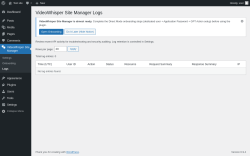 Page screenshot: VideoWhisper Site Manager &rarr; Logs