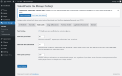 Page screenshot: AI Site Manager &rarr; Rate Limits