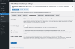 Page screenshot: AI Site Manager &rarr; Logs & Revisions