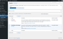 Page screenshot: Plugins &lsaquo; Test site &mdash; WordPress