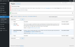 Page screenshot: Plugins ‹ Test site — WordPress