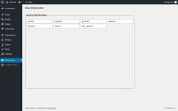 Page screenshot: Shortcodes