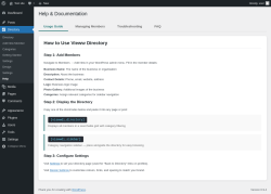 Page screenshot: Directory &rarr; Help