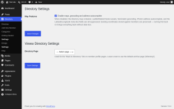 Page screenshot: Directory &rarr; Settings