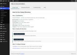 Page screenshot: Directory &rarr; Help