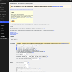 Page screenshot: Settings &rarr; Visitor Maps