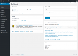 Page screenshot: Dashboard ‹ Test site — WordPress