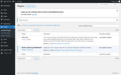 Page screenshot: Plugins ‹ Test site — WordPress