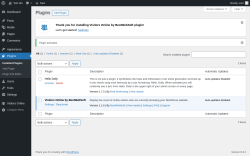 Page screenshot: Plugins ‹ Test site — WordPress