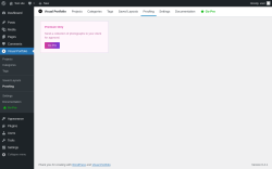 Page screenshot: Visual Portfolio &rarr; Proofing