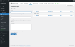 Page screenshot: Visual Portfolio &rarr; Tags